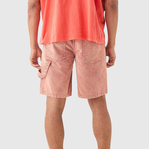 Short respirant personnalisé pour homme Short délavé à l'acide de haute qualité avec logo personnalisé multicolore pour homme - Product Image 3