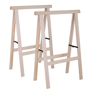 Set di 2 Cavalletti Pieghevoli in Bambù e Legno 100x73.5cm per Lavori Artistici e Artigianali - Product Image 1