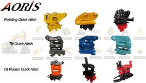 1-3 टी मिनी खुदाई मैकेनिकल टिल्ट्रोटर त्वरित हैच 360 डिग्री घूर्णन और 45 डिग्री टिल्ट के साथ - Product Image 6