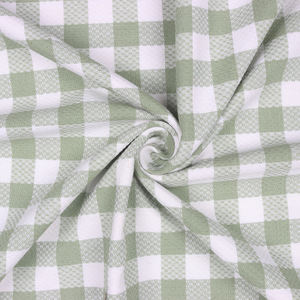 Mantel de algodón 100% de tamaño personalizado, textil para el hogar a cuadros grises para bodas y fiestas para uso en exteriores - Product Image 4