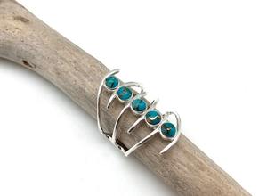 Handmade Boho Style 925 Sterling Silver <b>Turquoise</b> Gemstone <b>Ring</b> Trending Wedding Jewelry Gift for Women and Girls - Product Image 4