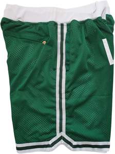 Pantalones Cortos de Baloncesto Retro Verdes, de Malla, Secado Rápido, con Bolsillos, Estilo adi-das, ni-ke, pu-ma - Product Image 4