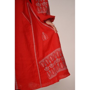 Dernière robe brodée ukrainienne jolie exclusive dame manches longues tenue officielle robe ukrainienne été robes décontractées naturel - Product Image 4