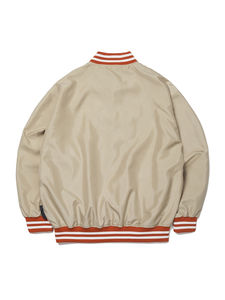 แจ็กเก็ตซาตินซาตินสไตล์เบสบอลระบายอากาศได้ดีสำหรับผู้ชายแจ็กเก็ตซาตินใส่สบายพิมพ์โลโก้ได้ตามต้องการ - Product Image 2