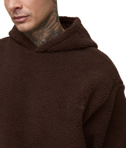 Custom High Quality Winter Regular Fit Heavyweight 350g <b>Men's</b> <b>Hoodie</b> Drop Shoulder Eco-Friendly Pocket Spandex/Cotton Acid - Product Image 2