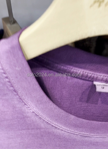 Wholesale Custom Heavyweight 230gsm <b>Drop</b> Shoulder Blank Oversize-t Shirt Street 100%cotton Men's <b>Acid</b> Washed Vintage T Shirt - Product Image 5