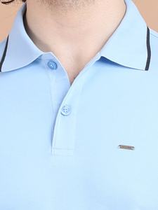 Media manga mercerizada Premium básica moderna para Camiseta de cuello Polo 100% algodón elegante cómodo uso diario para hombres armario - Product Image 3