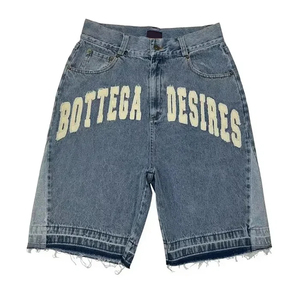 Shorts Bermuda en Denim Taille Moyenne pour Homme Bottega Desires, Coton Lavé, Style Décontracté, Logo Avant, Fermeture Éclair, Respirant, Séchage Rapide, 180g - Product Image 6