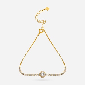 92.5 <b>Silver</b> <b>Bracelet</b> 191282 Rhodium Gold Plated 18K Gold Platinum Main Material Diamond Pearl Charms Religious Style <b>Bangles</b> - Product Image 1