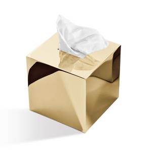 Porte-mouchoirs en métal noir finition fer pour la maison, l'hôtel, forme personnalisable, style américain, couleur et taille personnalisées disponibles - Product Image 4