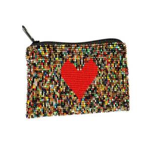 Classic Glass Beaded Coin Purse and <b>Make</b> up Bag Wedding or Party Gift for Her MS Handicraft Ms-wc-001 - Product Image 1