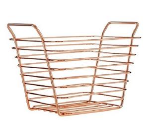 Panier en fil de fer couleur or design antique Panier de taille personnalisée de qualité supérieure pour accessoires de cuisine - Product Image 5