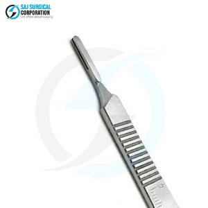 Manche de scalpel chirurgical manuel de précision en acier inoxydable certifié CE Classe II pour une utilisation en chirurgie générale Contrôle de la précision - Product Image 6