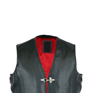 Gilet en cuir sans manches dernier cri pour hommes à des prix raisonnables respirant et pour l'hiver Service OEM disponible - Product Image 6