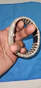 Luxury <b>Men's</b> Iced Out <b>Watch</b> With Moissanite Brilliant Diamond Stainless Steel <b>Bracelet</b> ETA Movement Box Packing - Product Image 2