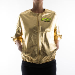 2024, venta al por mayor, ropa de cuero para mujer, chaqueta de cuero Pu a la moda para mujer, ropa de invierno, nuevo estilo, chaqueta de cuero para mujer - Product Image 2