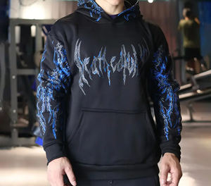 Luxe noir Designer pull à capuche pour hommes Premium coton Streetwear sweat décontracté mode à capuche vêtements de tous les jours - Product Image 3