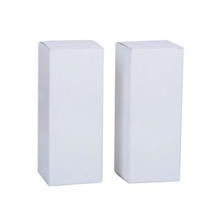 Caja de cartón blanca y negra pequeña Lisa personalizada embalaje lápiz labial cosméticos botellas de Perfume cajas de paquete de papel respetuoso con el medio ambiente - Product Image 2