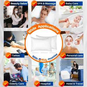 NIDY Disposable <b>Pillow</b> Covers with Flap for Personal Hygiene & Care | Soft Non-Woven Hygienic Single Use <b>Pillow</b> Protection - Product Image 5