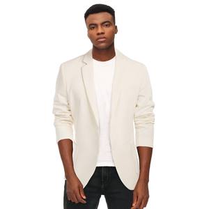Blazer à deux boutons pour hommes OEM avec poches Manteau slim décontracté à manches longues et revers cranté pour hommes - Product Image 4