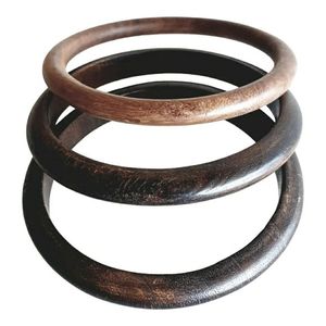 SIMPLE Design Wooden Bangle and Bracelet Customized Size Wooden Bracelets Bangle Handmade <b>Flower</b> Wooden Bangle Cuff - Product Image 4