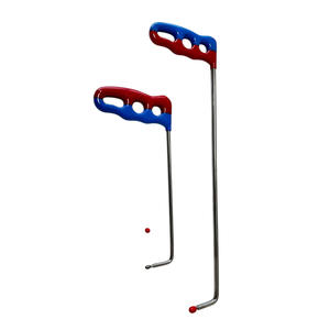 Zorvia Edition, 2 piezas, Punta personalizada de curva única, herramientas PDR de acero, varillas de reparación de abolladuras sin pintura, acero inoxidable - Product Image 1