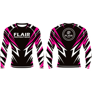 Personalizado Durable Nylon BJJ Rash Guard Larga Protección UV Anti-UV Compresión Camisa Transpirable y Cómodo - Product Image 5