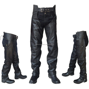 กางเกงหนังชัปส์สำหรับผู้ชายที่สวมใส่สบาย  กางเกงหนังชัปส์สำหรับผู้ชายที่ปรับขนาดได้ง่าย  กางเกงหนังชัปส์สำหรับผู้ชาย - Product Image 6