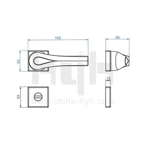 Hyh亜鉛合金倉庫セキュリティロックボディユニオン2レバー部品名磁気ドアロック - Product Image 5