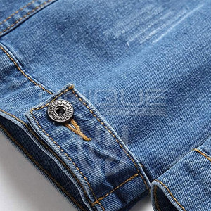 Chaquetas de tela de mezclilla para hombre OEM Impresión de logotipo personalizado, varios colores y tamaños, chaqueta de invierno al por mayor de fábrica - Product Image 6