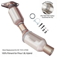 Collecteur d'échappement avec catalyseur pour Toyota Prius 1.8L 2010-2015 2011-2014 Référence OE 17410-37250 Haute Performance PGM Ajustement Direct Sans Code d'Erreur (CEL)