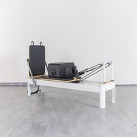 Reformer de Pilates Profesional con Ruedas de Rodamiento Silenciosas, Reformer de Pilates Profesional para Estudios de Pilates y Gimnasios Domésticos