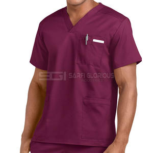 Uniforme de travail pour hommes sur mesure, ensembles d'uniformes, col montant, manches courtes, respirant, anti-froissement, confortable, uniforme de travail pour hommes - Product Image 4