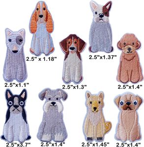 Parche de perro para planchar, 10 piezas, parches bordados cruzados, apliques de colores mezclados, parches cruzados para ropa, chaquetas, mochilas, pantalones vaqueros - Product Image 3