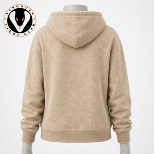 Sweat à capuche délavé pour femme, avec texture délavée, matière douce et coupe confortable, idéal pour le streetwear moderne et les tenues décontractées. - Product Image 3