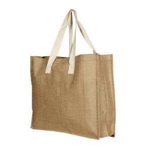 2025 Top vente personnalisé grand sac fourre-tout de plage en toile de jute avec poignées en coton doux pour voyager et faire du shopping - Product Image 1