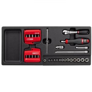 Juego de 41 Piezas de Llaves de Trinquete y Puntas para Herramientas - Product Image 1