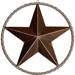 Intérieur/extérieur Finition rustique Étoiles en métal Décorations de Noël Décoration murale pour la maison Décoration pour la saison de Noël - Product Image 3
