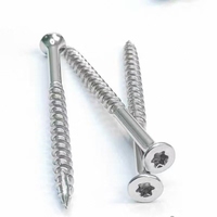 Vis à bois pour terrasse en acier inoxydable Métrique ST6 ST8 ST10 Tête fraisée à empreinte Torx avec bride Grade A2-70/A4-80 Modèle DIN Haute précision
