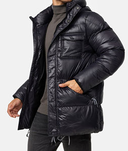 เสื้อโค้ทขนเป็ดน้ำหนักเบาสำหรับผู้ชาย, เสื้อแจ็คเก็ตขนเป็ดแบบสตรีทแวร์สำหรับใส่กลางแจ้ง - Product Image 5