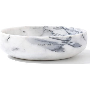 Luxurious Design Fruit <b>Serving</b> Marble <b>Bowl</b> Superior Quality Round Customized Size Solid Marble Food <b>Bowl</b> India Manufacture - Product Image 4