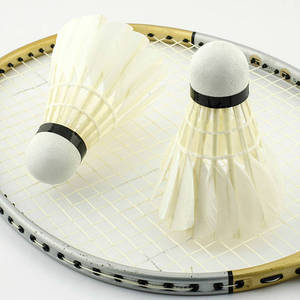 Volants de badminton hybrides haut de gamme G9 en plumes d'oie renforcées de liège à fibres haute densité - Product Image 5