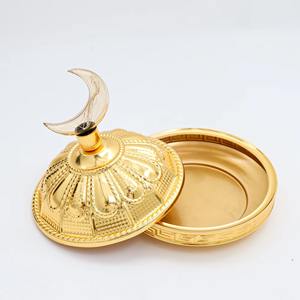 Bol de dates de style attrayant moderne personnalisé en gros avec lumières et couvercle en dôme nouveau design de qualité parfaite - Product Image 4