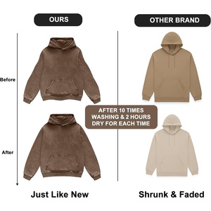 Acid Washed Hoodie for Men High Quality Oversized Fit Custom Printing Embroidery Winter Bulk Orders Discounts Custom Tags Labels - Product Image 4