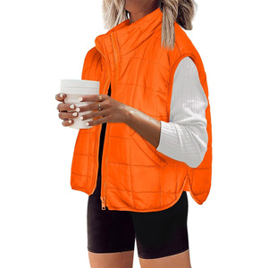 Gilet de Canard d'Hiver pour Femme de Grande Taille, Gilet Léger, Chaud, Sans Manches, Décoration Vintage, Coton, Vente en Gros - Product Image 1