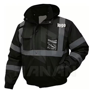 Veste de travail de sécurité professionnelle avec matériau réfléchissant et tissu durable pour site, route et usine - Product Image 1