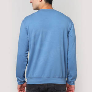 Sudadera para hombre con cuello redondo Diseño caliente OEM Sudadera con estampado de algodón para hombre hecho a medida con manga larga - Product Image 2