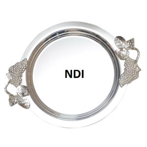 Plateau en métal de serveur de nourriture de qualité standard Style Unique finition polie brillante décor de Table de dîner plateau de service - Product Image 1