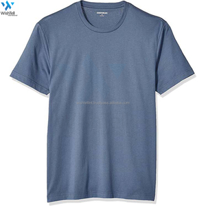 T-shirt en coton de haute qualité pour hommes Tissu bleu confortable fabriqué au Pakistan avec un design unique - Product Image 4