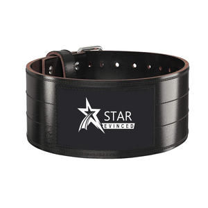 Men's Heavy Duty 10mm Gym Lifting <b>Belt</b> Customized Logo Cowhide and Nylon Material for <b>Powerlifting</b> and Weightlifting Fitness - Product Image 3